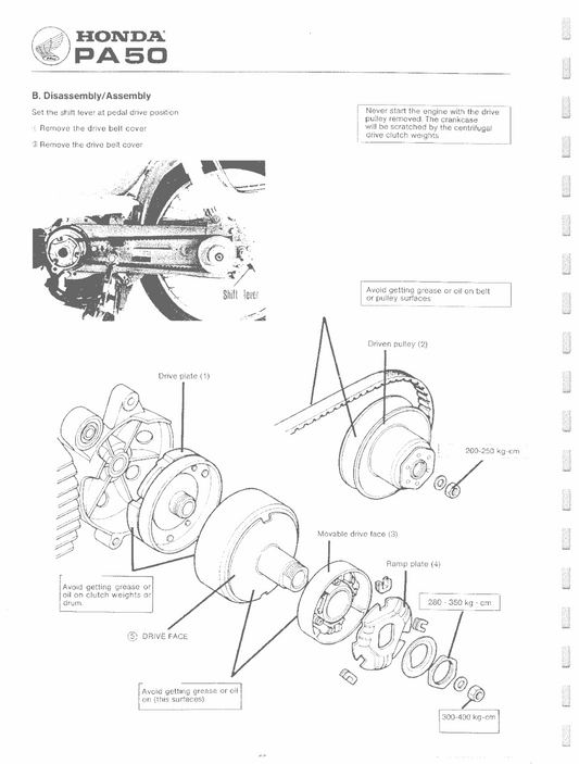 1976-1991 Honda PA50 Camino Stepthrough Scooter Manual