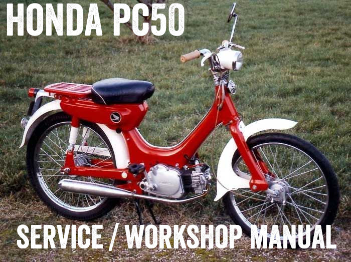 1969-1977 Honda PC50 Pacific Coast Stepthrough Scooter Manual