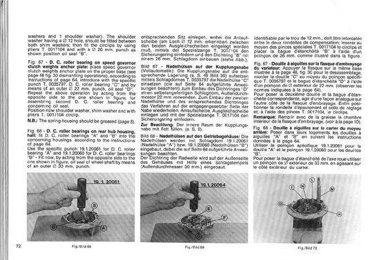 1967 on Vespa Bravo 50 50cc Scooter Service Manual