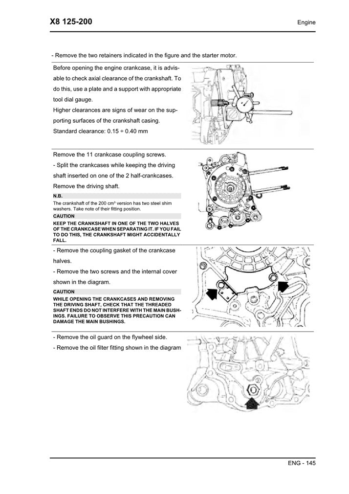 2006on Piaggio X8 125 Scooter Service Manual