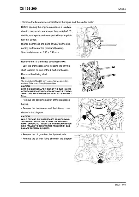 2006on Piaggio X8 200 Scooter Service ManuaL