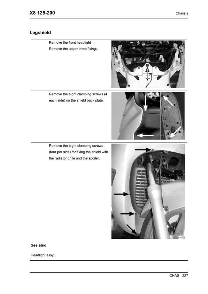 2006on Piaggio X8 125 Scooter Service Manual