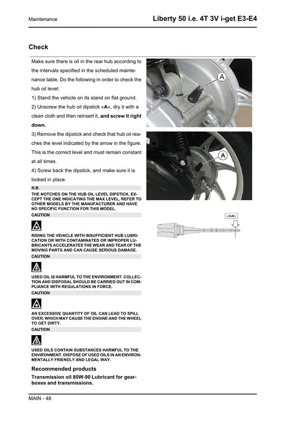 2006-2015 Piaggio Liberty 50 2t Euro 3/4 Scooter Service Manual
