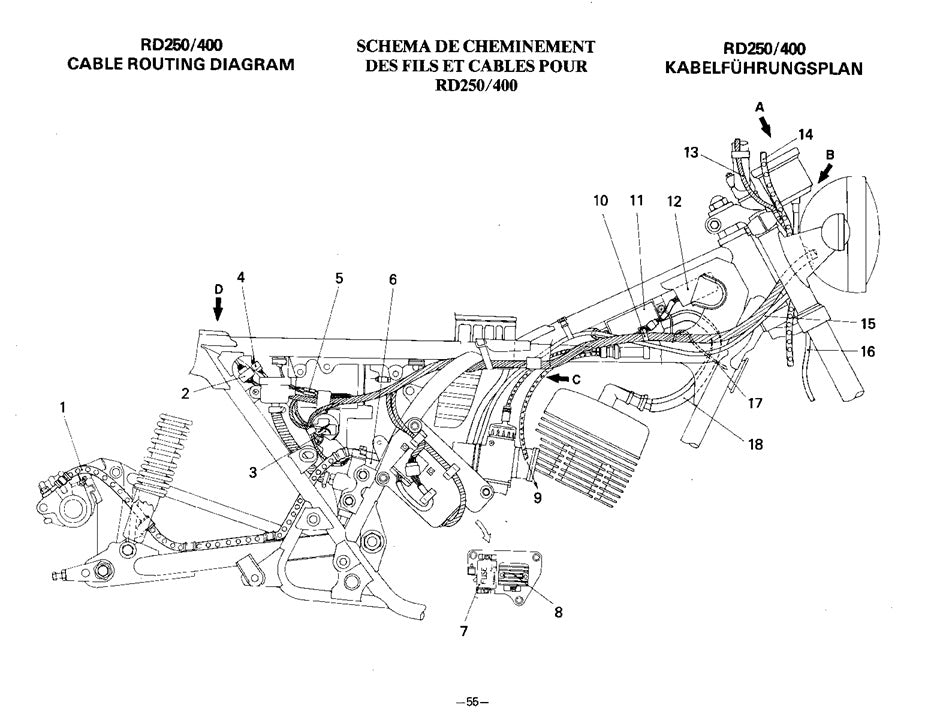 1980-1981 Yamaha XS850 XS 850 G Manual de servicio