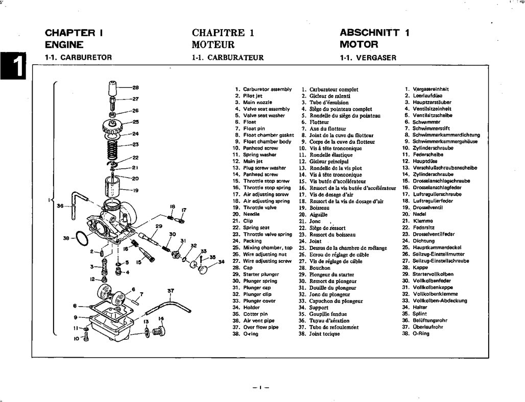 1976-1981 Yamaha RS100 RS100T RS 100 Service Manual