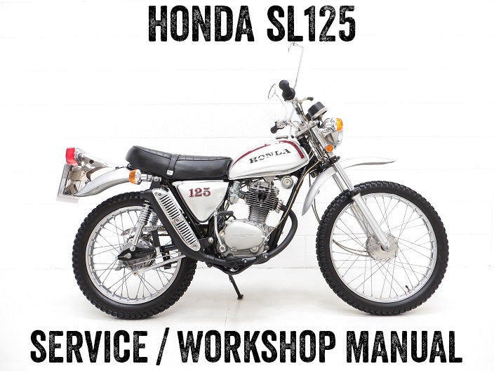 1971-1973 Honda SL125 Manual de taller de servicio de reparación