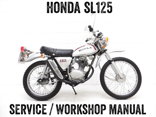 1971-1973 Honda SL125 Repair Service Workshop Manual