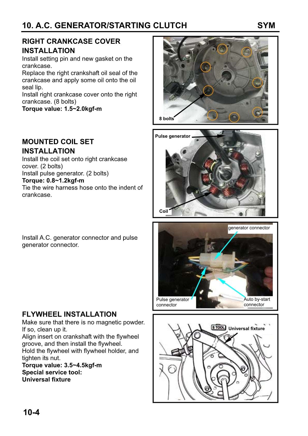 2006-2017 SYM Orbit 50 50cc 4stroke Service Manual