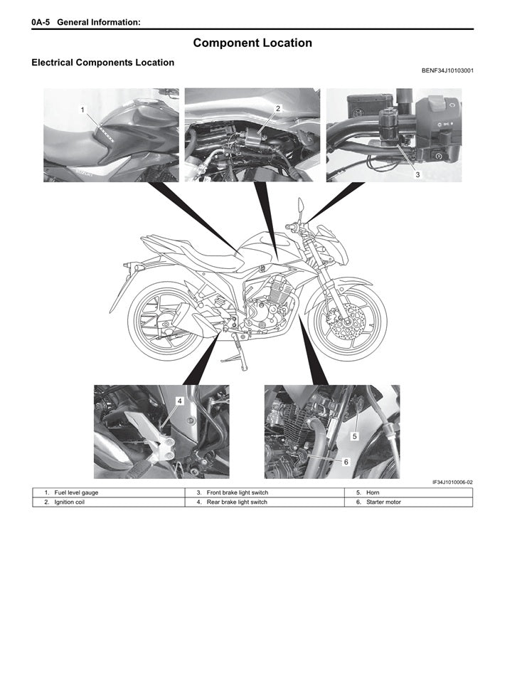 2015on Suzuki GSX150 GSX 150 Service Manual