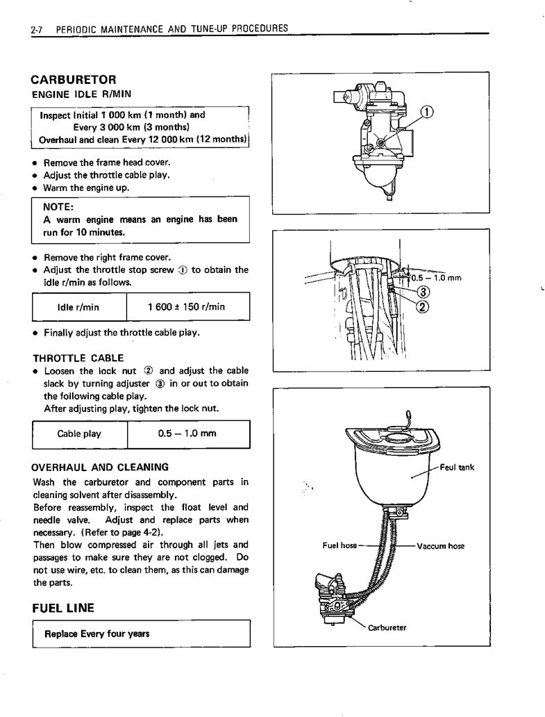 1982-1988 Suzuki CS50 CS 50 Roadie Scooter Service Manual