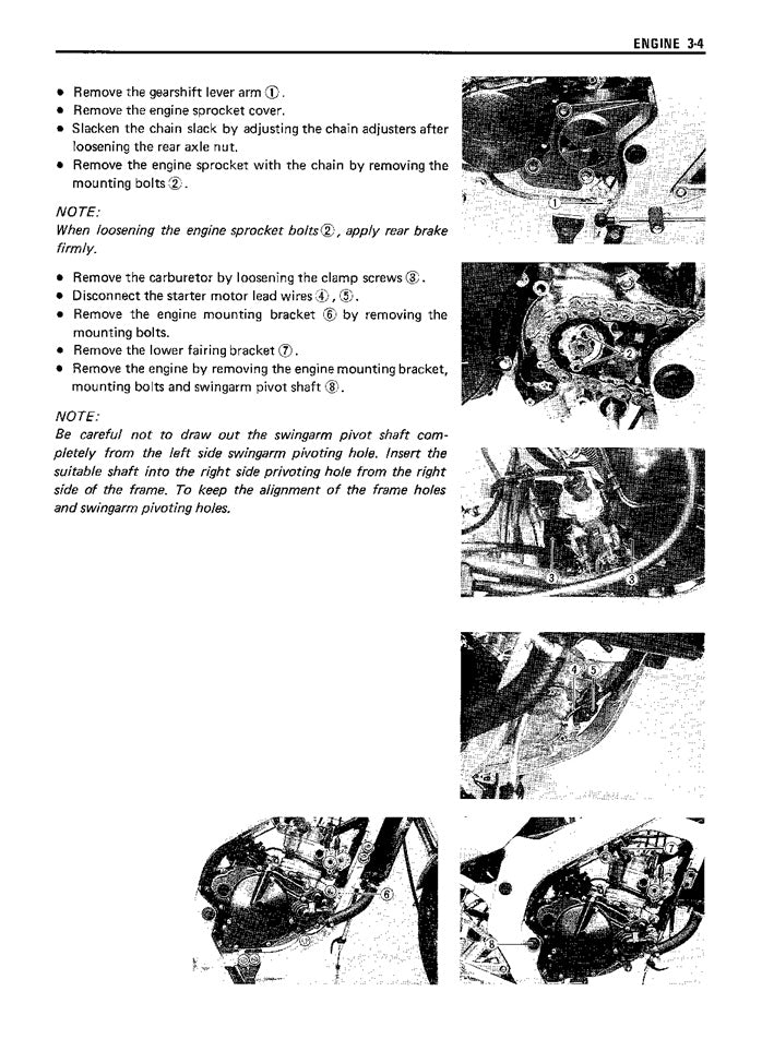 1992-1999 Suzuki RG125R RG125F Service Manual