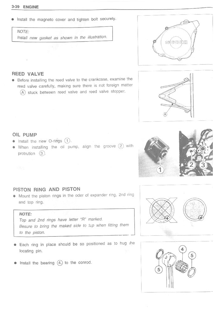 1992-1999 Suzuki RG150 RG150E RG150ES Service Manual