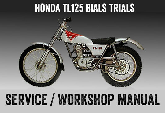 1973-1976 Honda TL125 BIALS Manual de taller de servicio de reparación