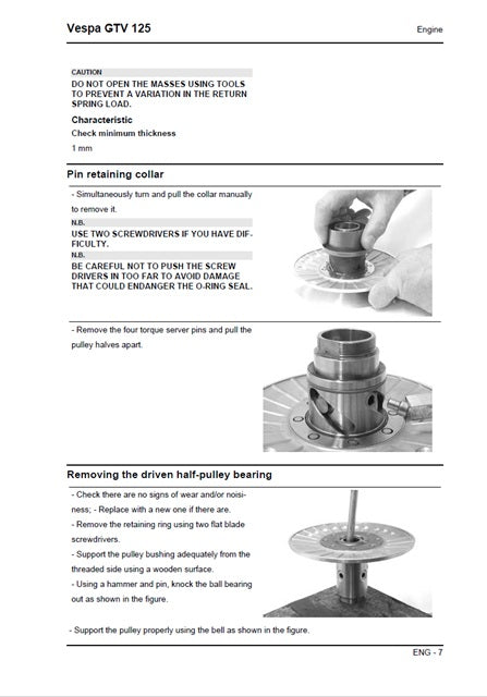 2007-2012 Vespa GTV 125 GTV125 125cc Scooter Service Manual