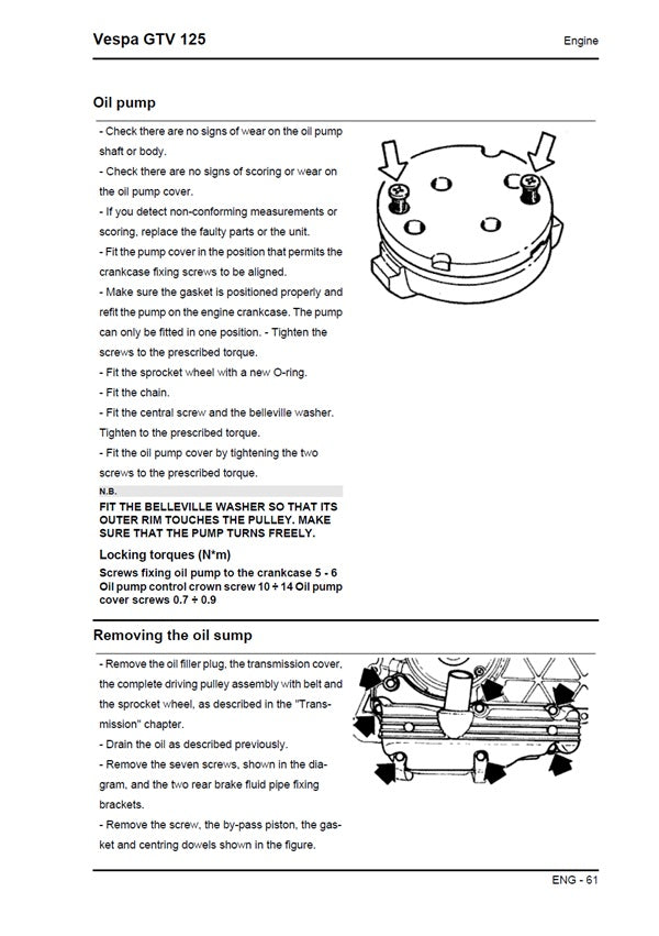 2007-2012 Vespa GTV 125 GTV125 125cc Scooter Service Manual