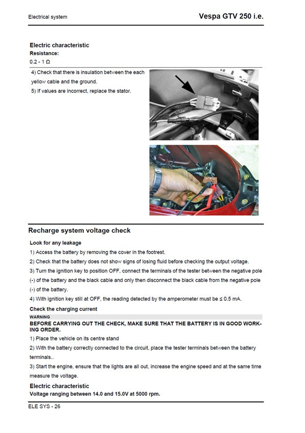 2006-2011 Vespa GTV 250 GTV250 250cc Scooter Service Manual