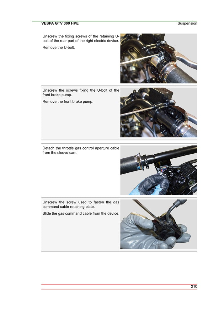 2021on Vespa GTV GTS 300 GTS3000 GTV300 300cc Scooter Service Manual