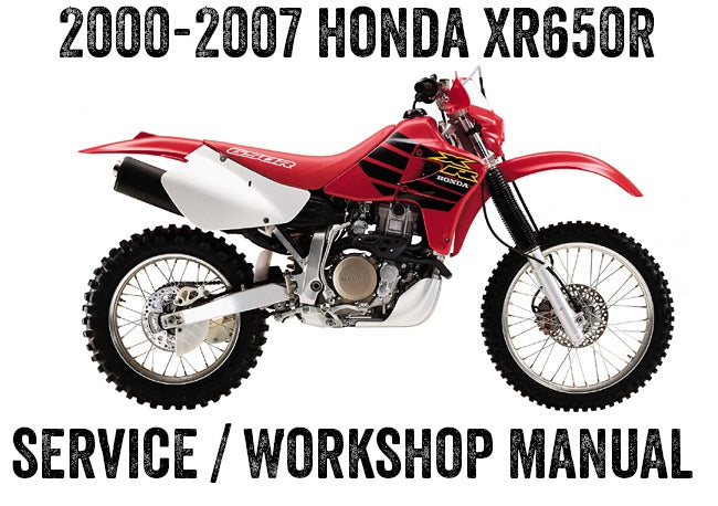 2000-2008 Honda XR650 R XR650R Motocross Enduro Servicehandbuch