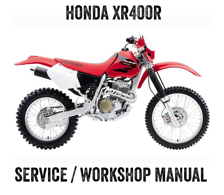 1996-2004 Honda XR400 R XR400R Manual de servicio de motocross enduro