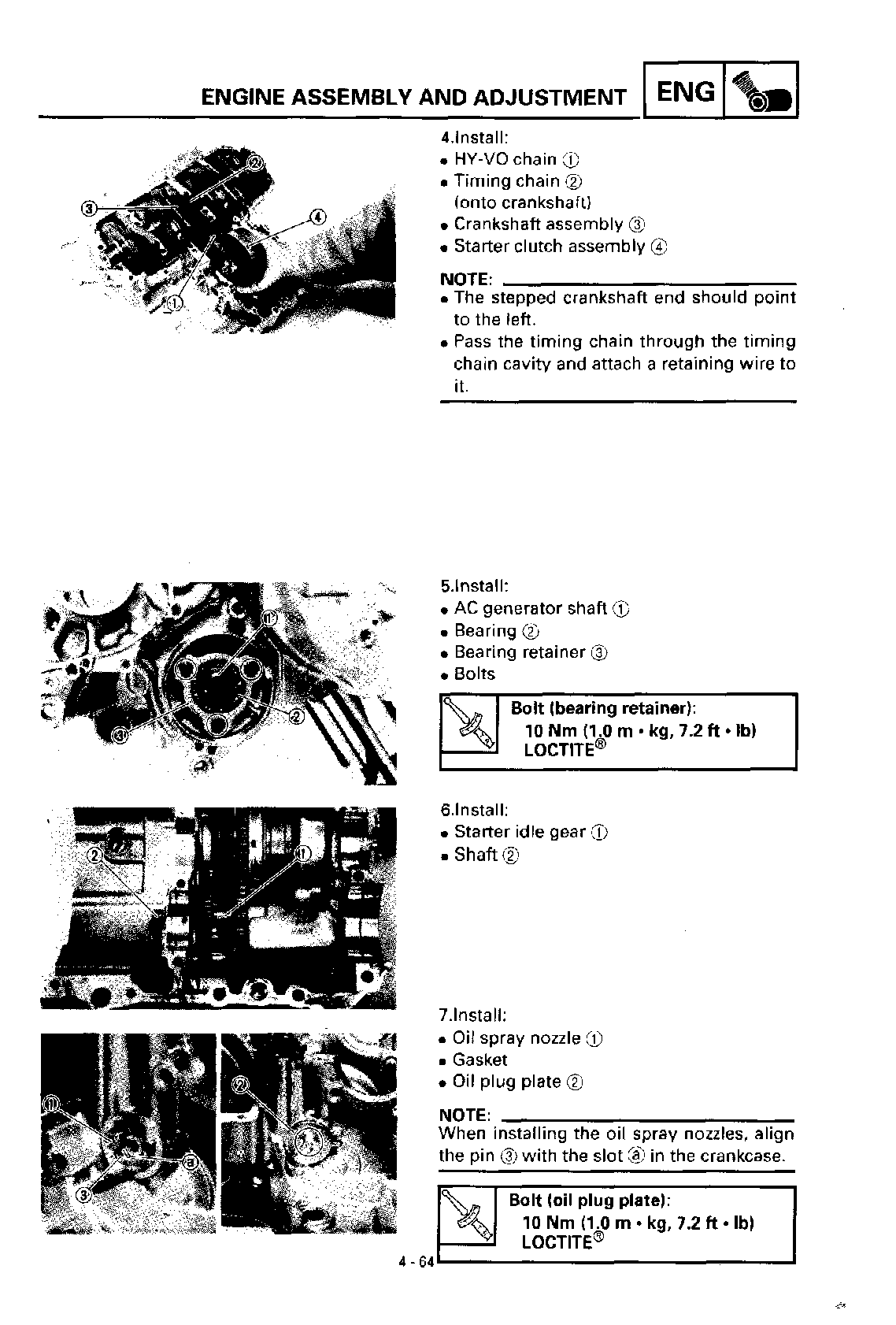 1993-1997 Yamaha YZF750R YZF 750 R Manual de servicio