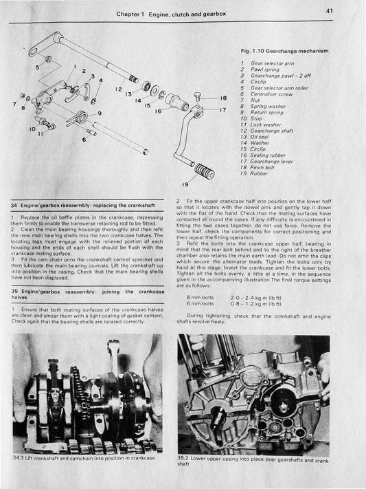 1977-1984 Yamaha XS250 XS 250 C P Service Manual