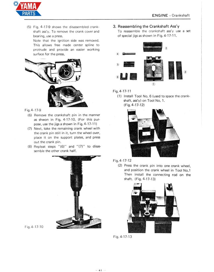 1971-1973 Yamaha CS3E CS3-E 200cc Service Manual