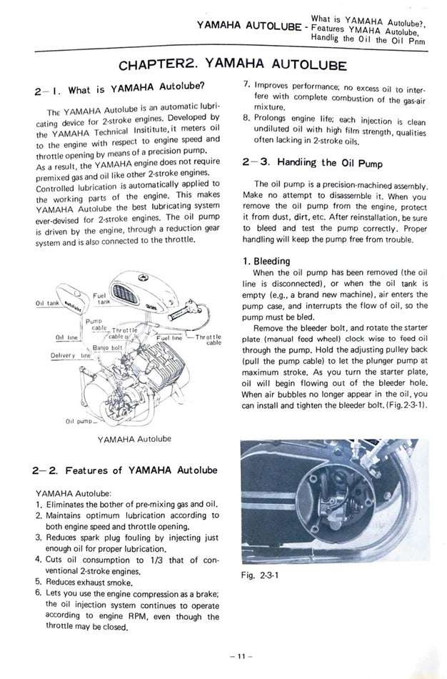 1972 onwards Yamaha CS5 200 Service Manual