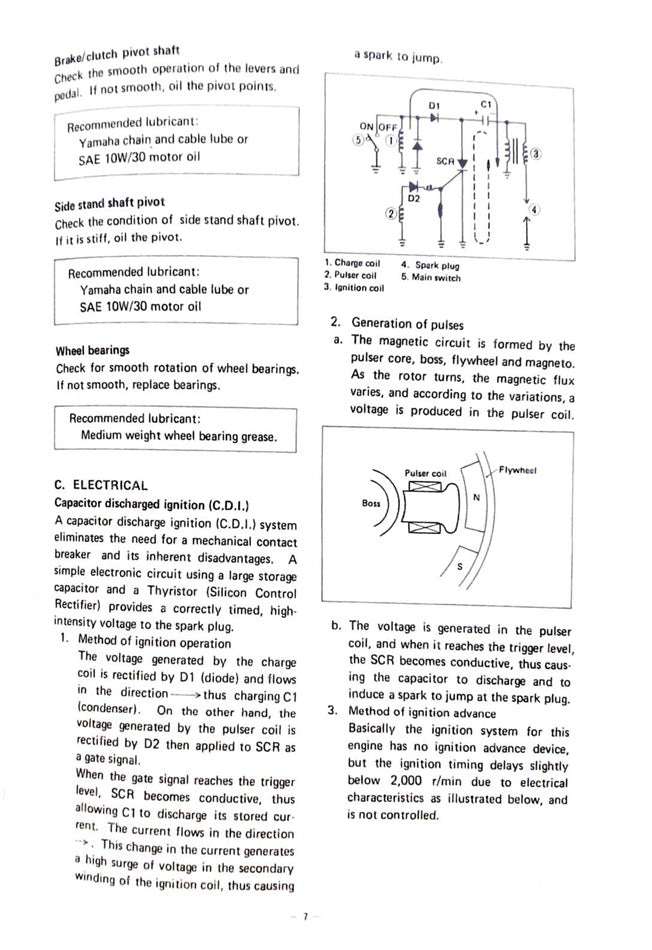 1980-1983 Yamaha DT100 DT 100 Service Manual