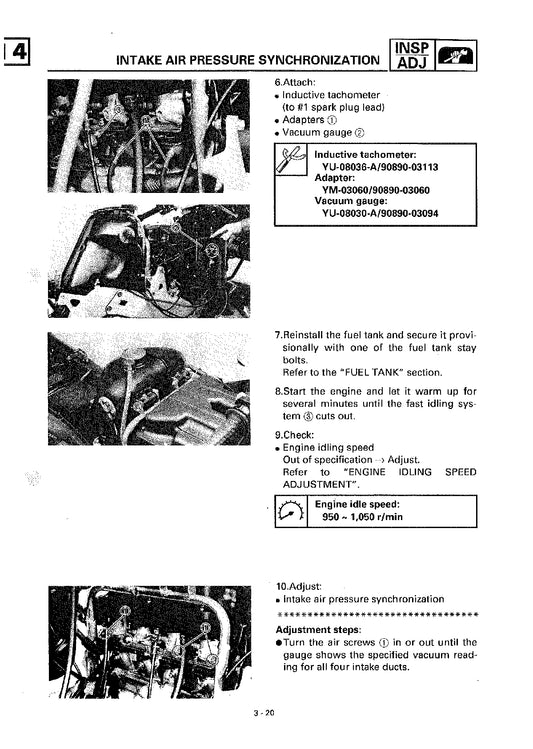 1993 to 1999 Yamaha GTS1000 GTS 1000 Service Manual