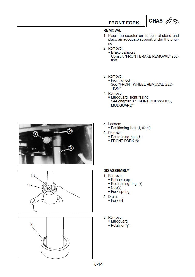 1997-2007 Yamaha YN50 Neos / Neo's 2T Scooter Service Manual