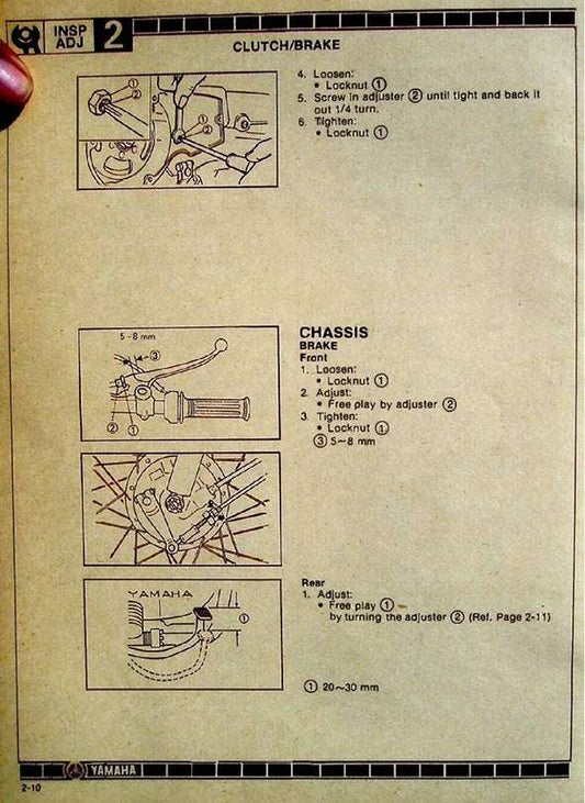 1985on Yamaha RX 100 RX100 Special Service Manual