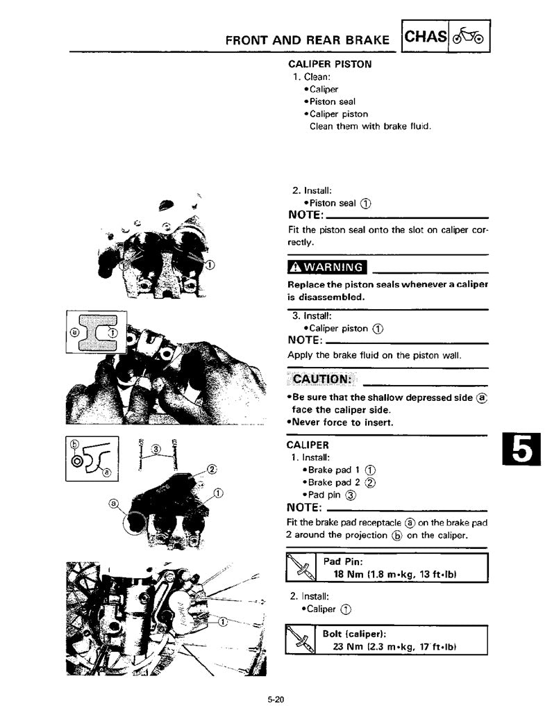 1991-1993 Yamaha WR500 WR 500 Service Manual