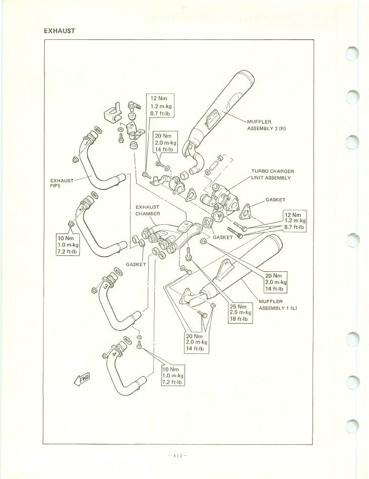 1982-1984 Yamaha XJ650 XJ650L XJ 650 Turbo Seca Service Manual