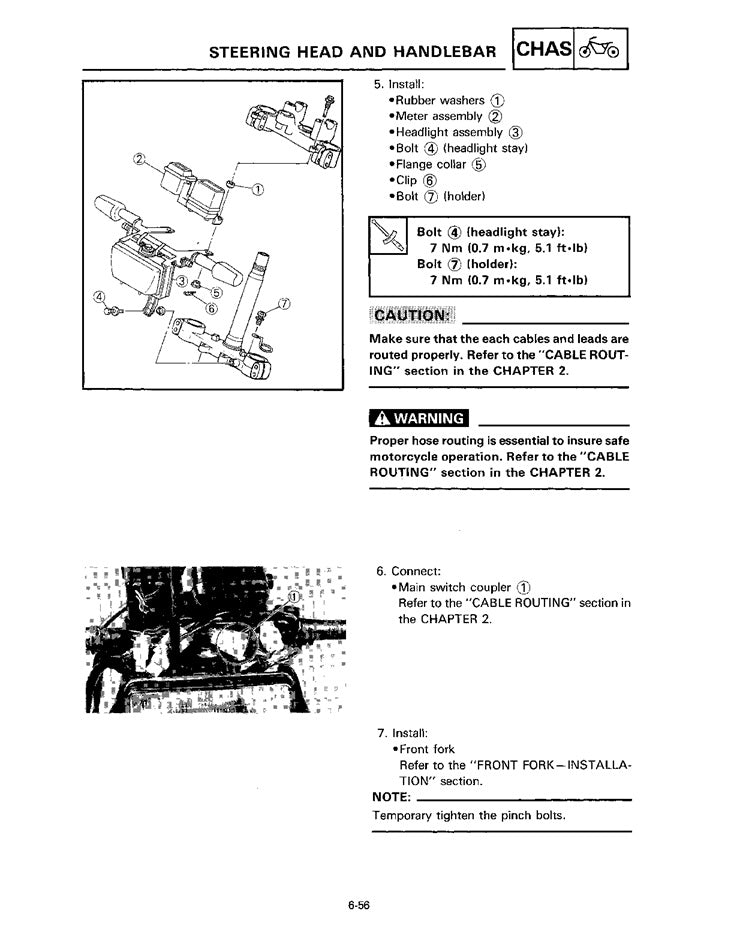 1986-2007 Yamaha XT225 XT 225 Serow Service Manual