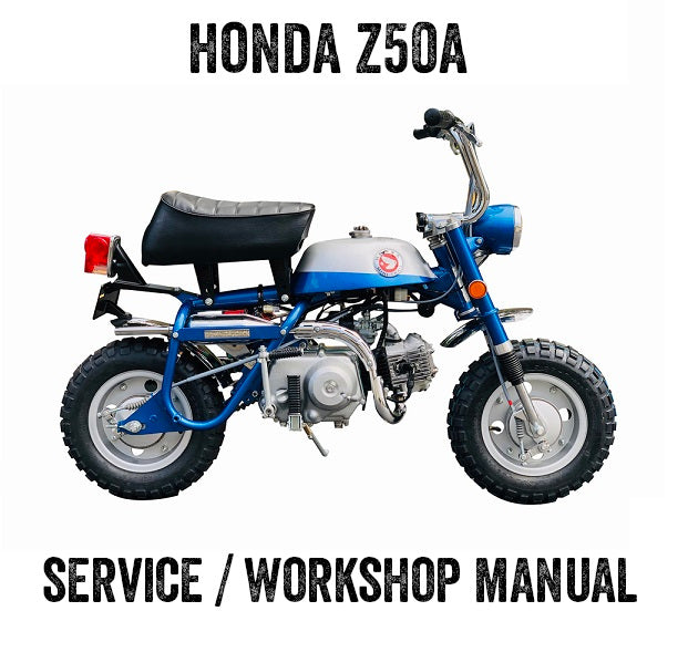 1968-1978 Honda Z50A Z50 A Mini Bike Motocrosser Manual