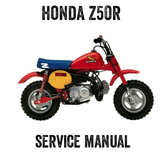 1979-1987 Honda Z50R Z50 R Mini Bike Mini Motocrosser Handbuch