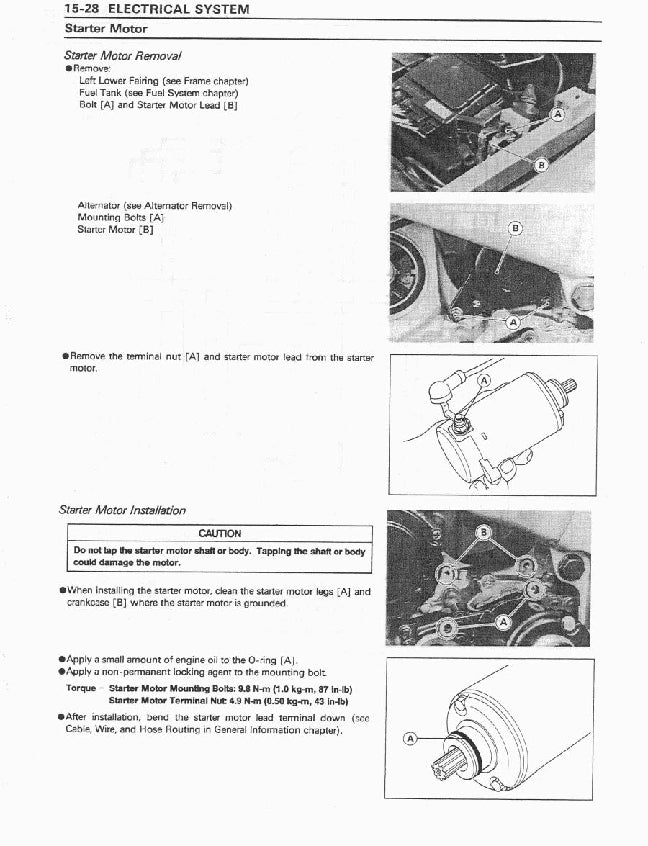 1996 to 2003 Kawasaki ZX-7R ZX7R Ninja Service Workshop Manual