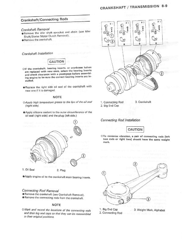 1989-1990 Kawasaki ZXR750 ZX750 ZX-7 750 H Ninja Service Manual
