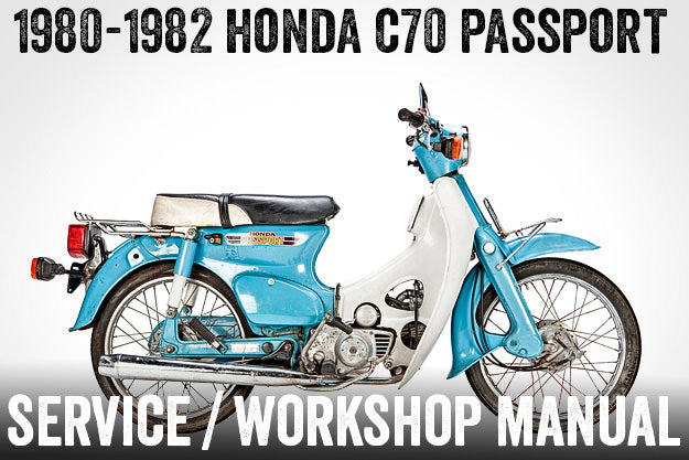 1980-1982 Honda C70 Passport Stepthrough Scooter Handbuch