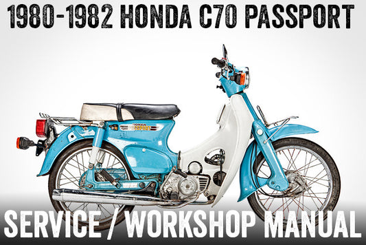 1980-1982 Honda C70 Passport Stepthrough Scooter Manual