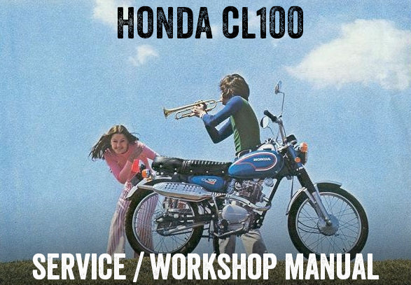 1970-1973 Honda CL100 Scrambler Manual de taller de servicio de reparación