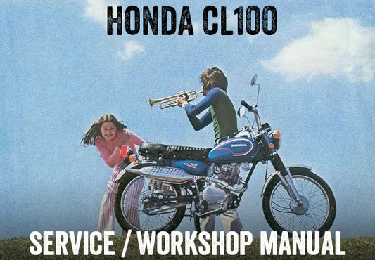 1970-1973 Honda CL100 Scrambler Manual de taller de servicio de reparación