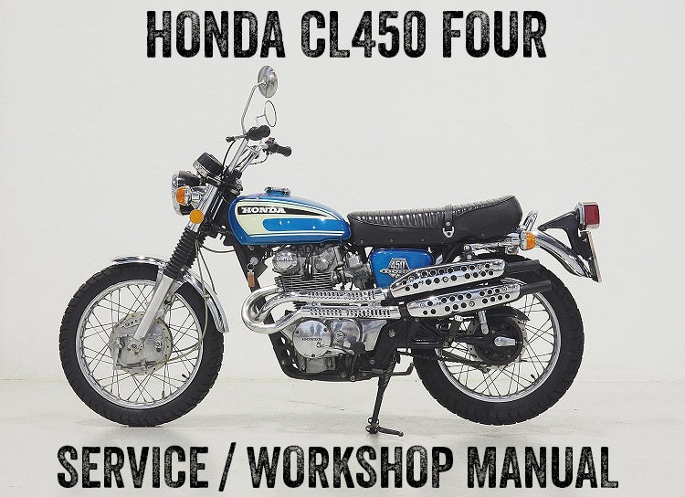 1968-1975 Honda CL450 Scrambler doble manual