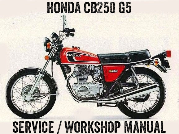 1975-1976 Honda CB250 G5 Manual de servicio