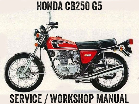 1975-1976 Honda CB250 G5 Servicehandbuch