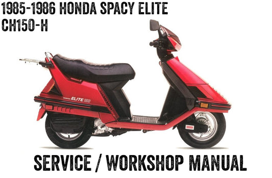 1985-1986 Honda CH150 Chaly Spacy Elite Scooter Manual