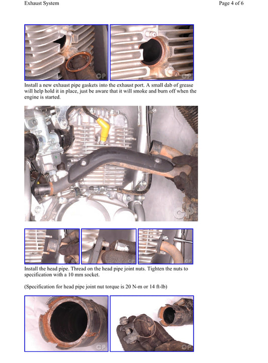 2003-2009 Honda CRF 230 CRF230F Service Manual