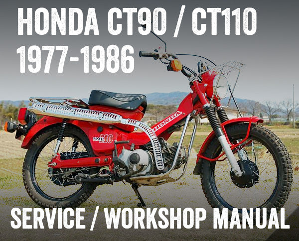 1977-1979 Honda CT90 Manual de sendero