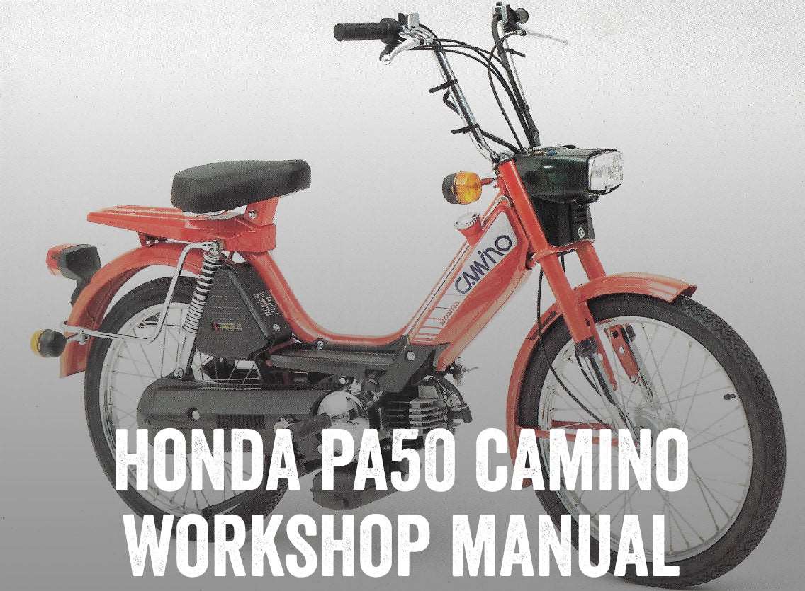 1976-1991 Honda PA50 Camino Stepthrough Scooter Manual