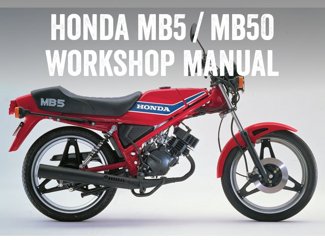 1979–1988 Honda MB5 MB50 Scooter-Handbuch